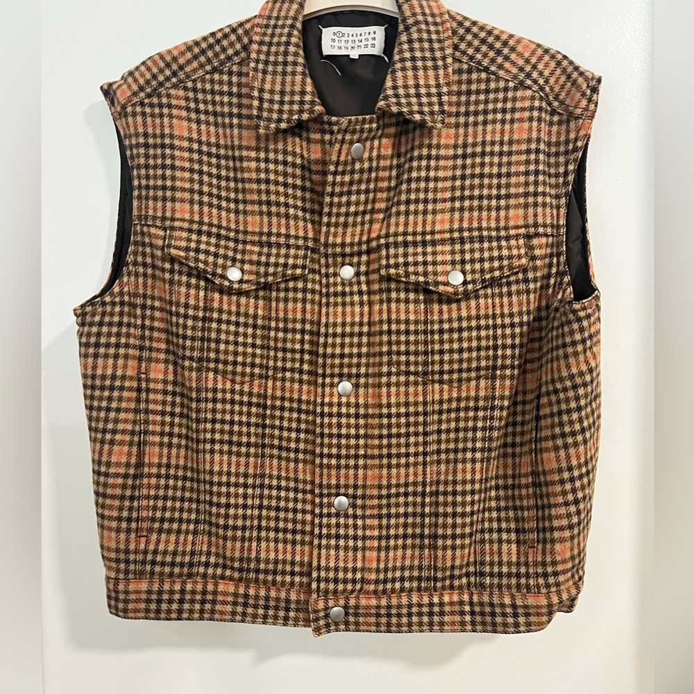 Maison Margiela Checkered Print Vest